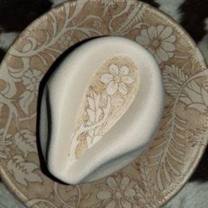 Custom burned felt hat